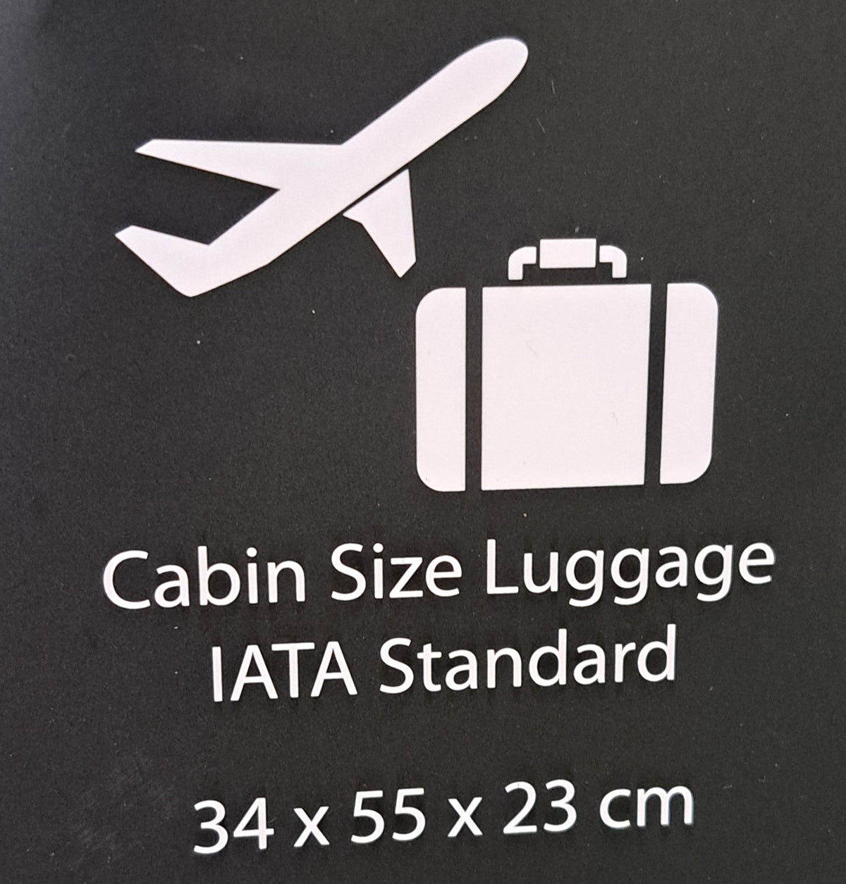 KLM Transavia handbagage afm 55x35x23cm
