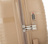 Handbagage koffer champagne 55x35x22 cm