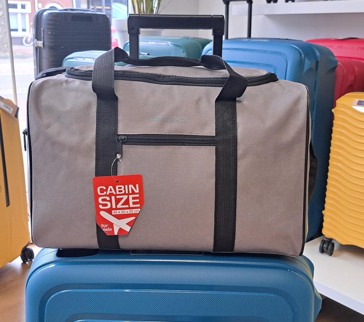 Handbagage ryanair 40x20x25 maximum size