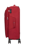 Kofferkopen.nl - Rode koffer 4 wielen soft tussenmaat 67 cm - Koffer 4 wielen - 